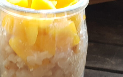 Riz au lait de coco et mangue